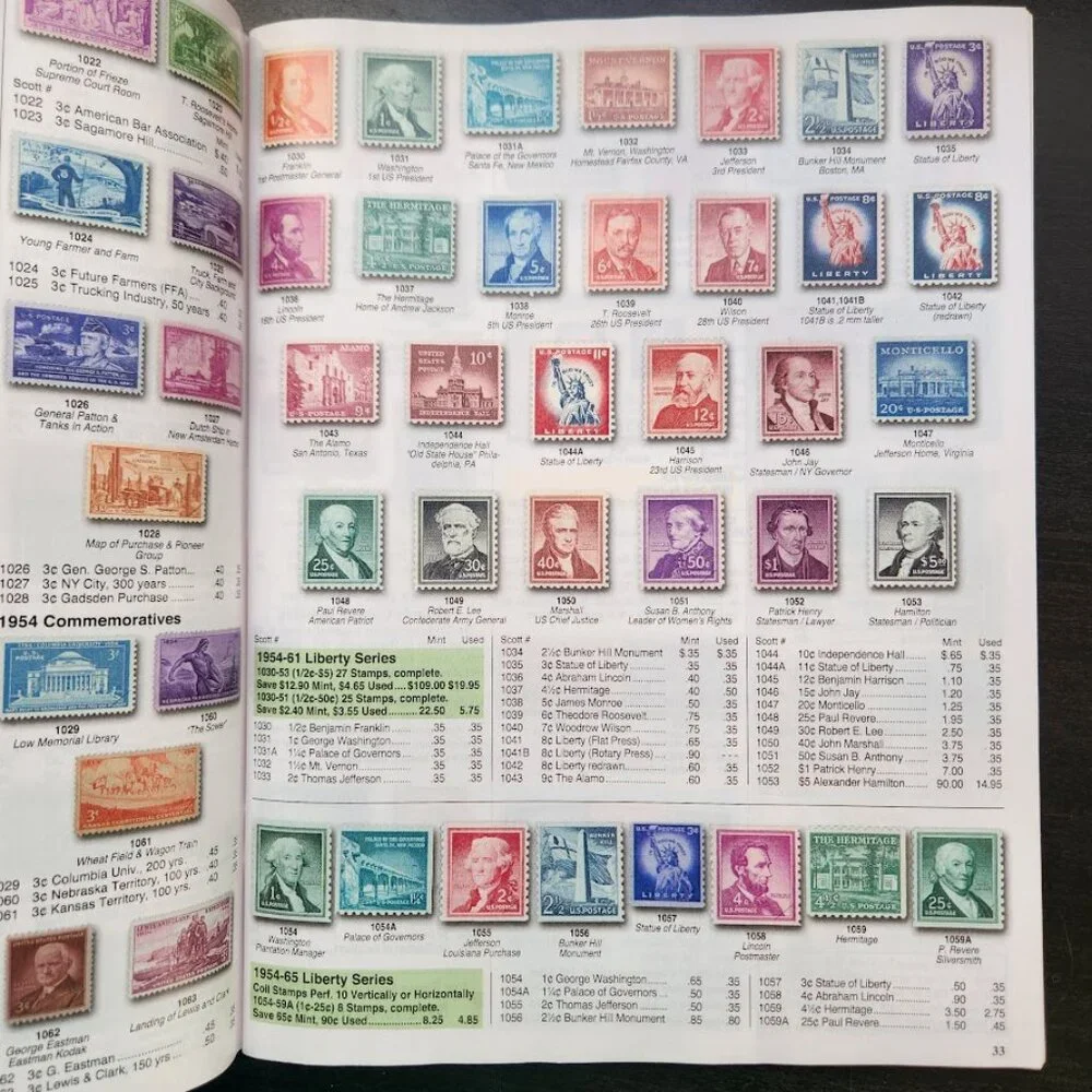 Mystic's U.S. Stamp Catalog Stamp Collectors Philately Philatelist Book United S